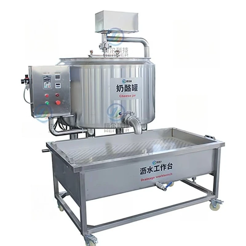 Línea de producción de queso 500L 1000L 2000L Máquina para fabricar queso Mozzarella