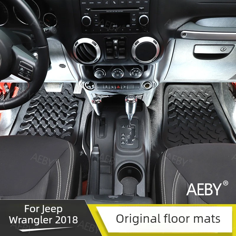 For Jeep Wrangler 2018 Carpet Textured Floor Mats Cargo Lining Soundproofing,cargo lining,Anti-slip rubber,interior accessories