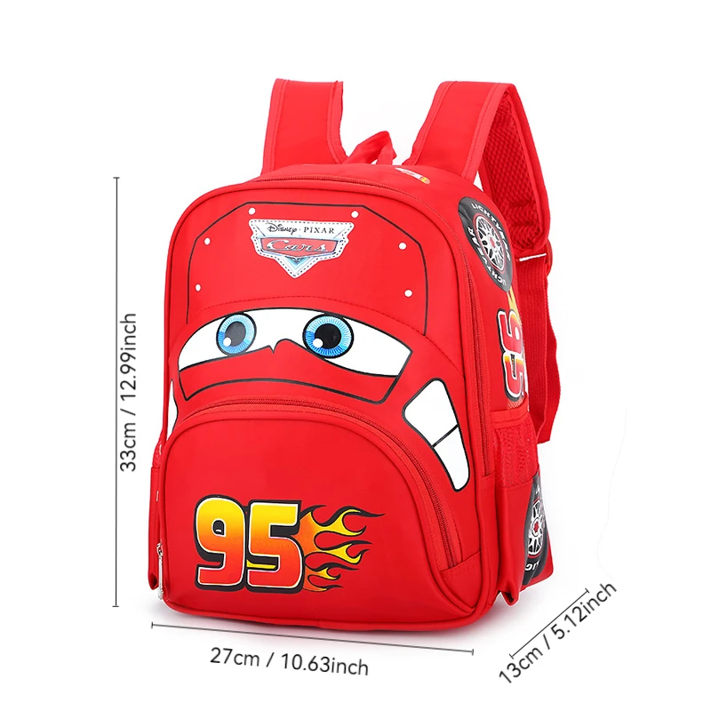 Disney Cars Waterproof and Lightweight Car Backpack, Children\'s Backpack, Boys\' Favorite Backpack