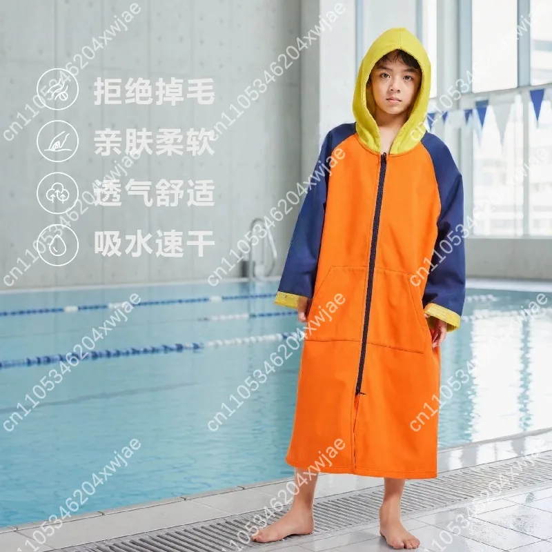 Quick Dry Absorbent Thermal Poncho Robe for Adult Sports Portable Towel