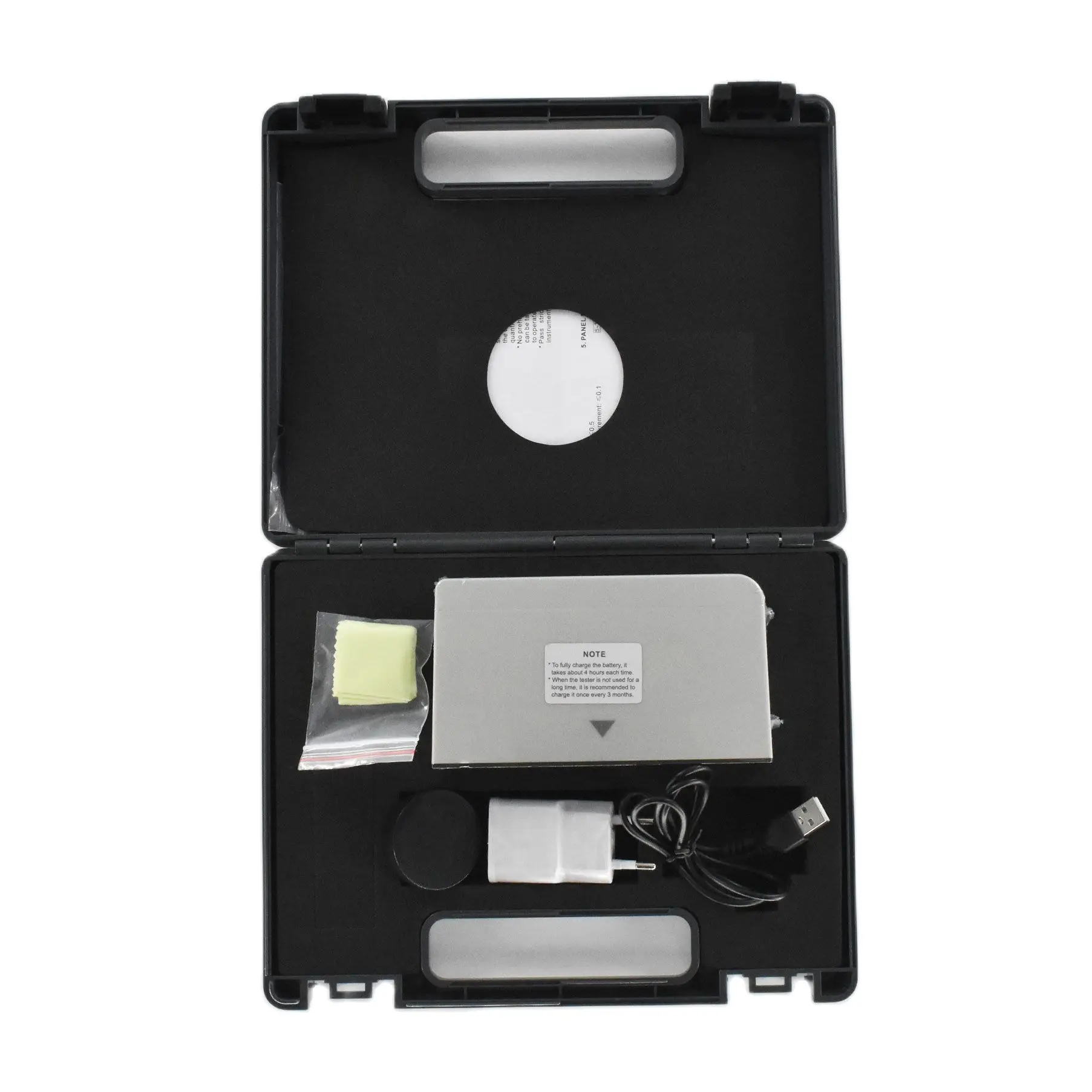 AWM-216 Digital Portable Whiteness Meter used to measure the whiteness value of object or powder with flat surface