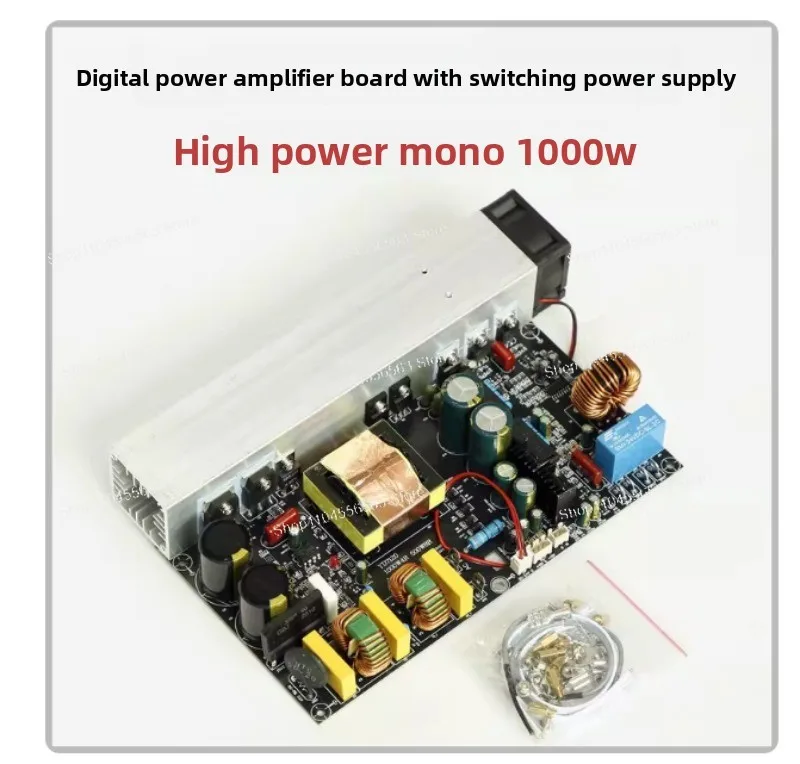 

Плата цифрового усилителя мощности YD1000W моно, высокомощная, с интегрированным импульсным блоком питания, класс D, пиковая мощность 1 кВт