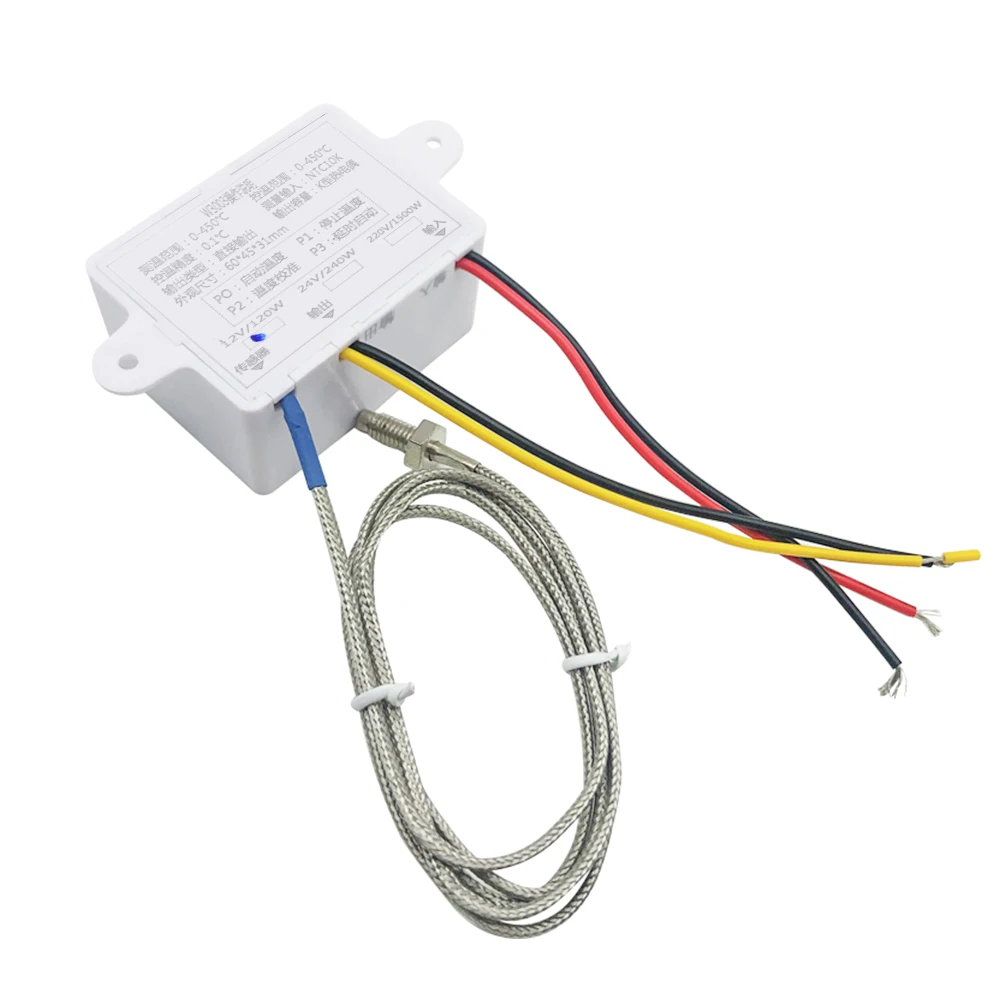 W3003 Micro Digital Intelligent Temperature Controller Thermostat Thermoregulator 12/24V/220V K-type Thermocouple Sensor 0-450 ℃