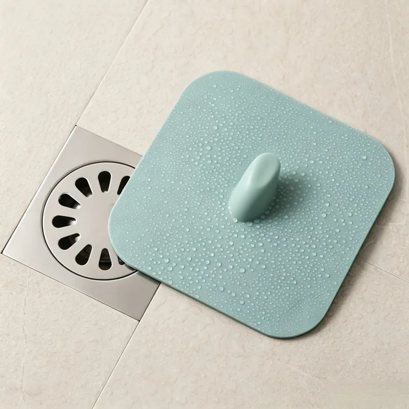 1 PCS Square Drainage Cover with Handle to Prevent Sewer Odor and Insects. Suitable for Bathtub, Sink, Kitchen, Laundry Room