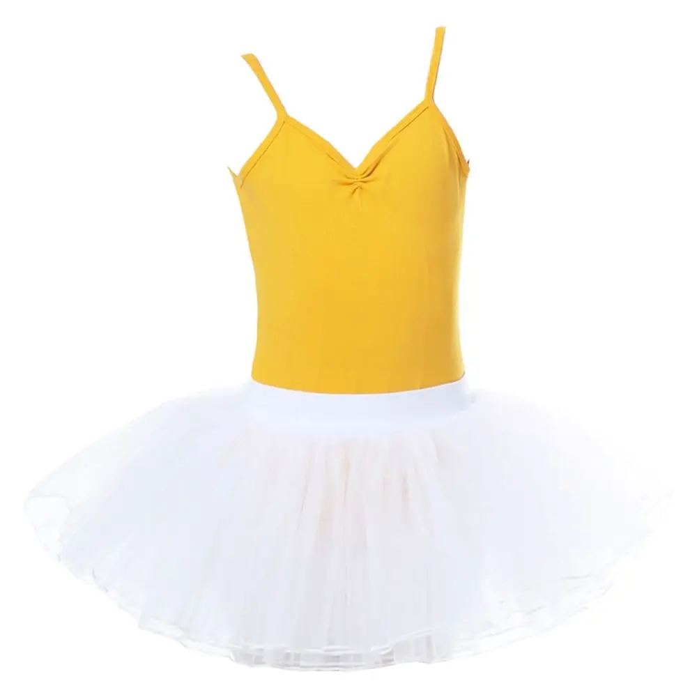 

Модный хлопковый балетный трико без рукавов, профессиональное гимнастическое боди, корректирующее фигуру, танцевальные костюмы с v-образным вырезом для детей