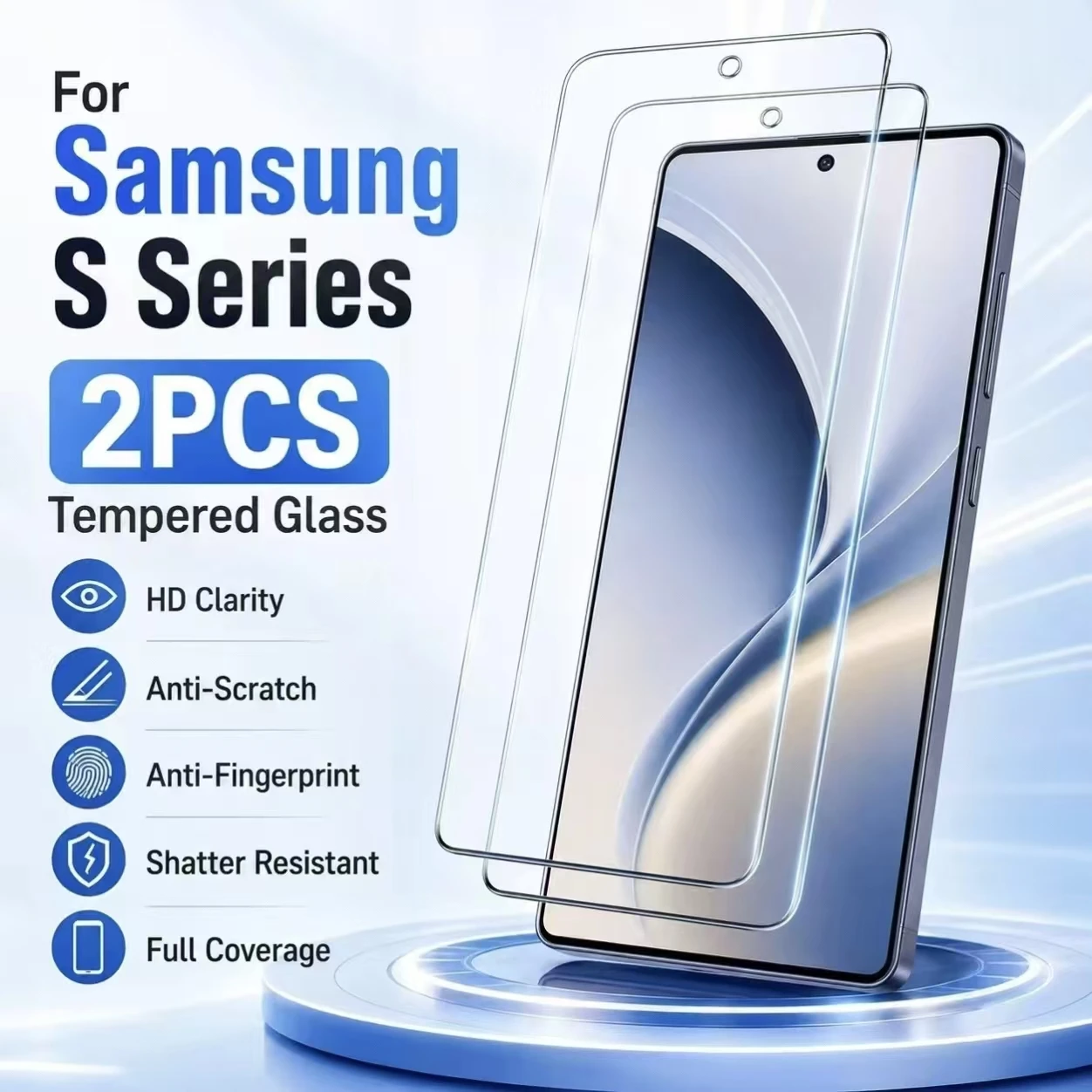 For Galaxy 1-2PCS Oleophobic Coating Tempered Glass For Samsung S26 Ultra S26 S26+ Anti Scratch AntiFingerprint Screen Protector