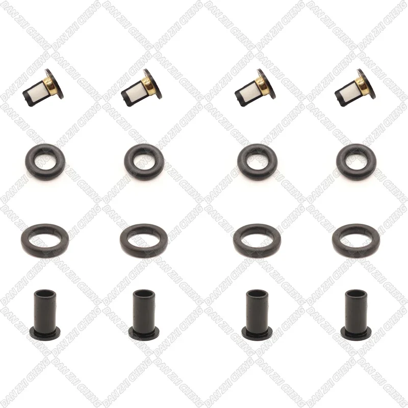 FUEL INJECTOR REPAIR KIT O-RINGS PINTLE CAPS FILTERS for Nissan Versa Tiida MARCH III (K12) HR16DE 16600-ED000 FBY1160