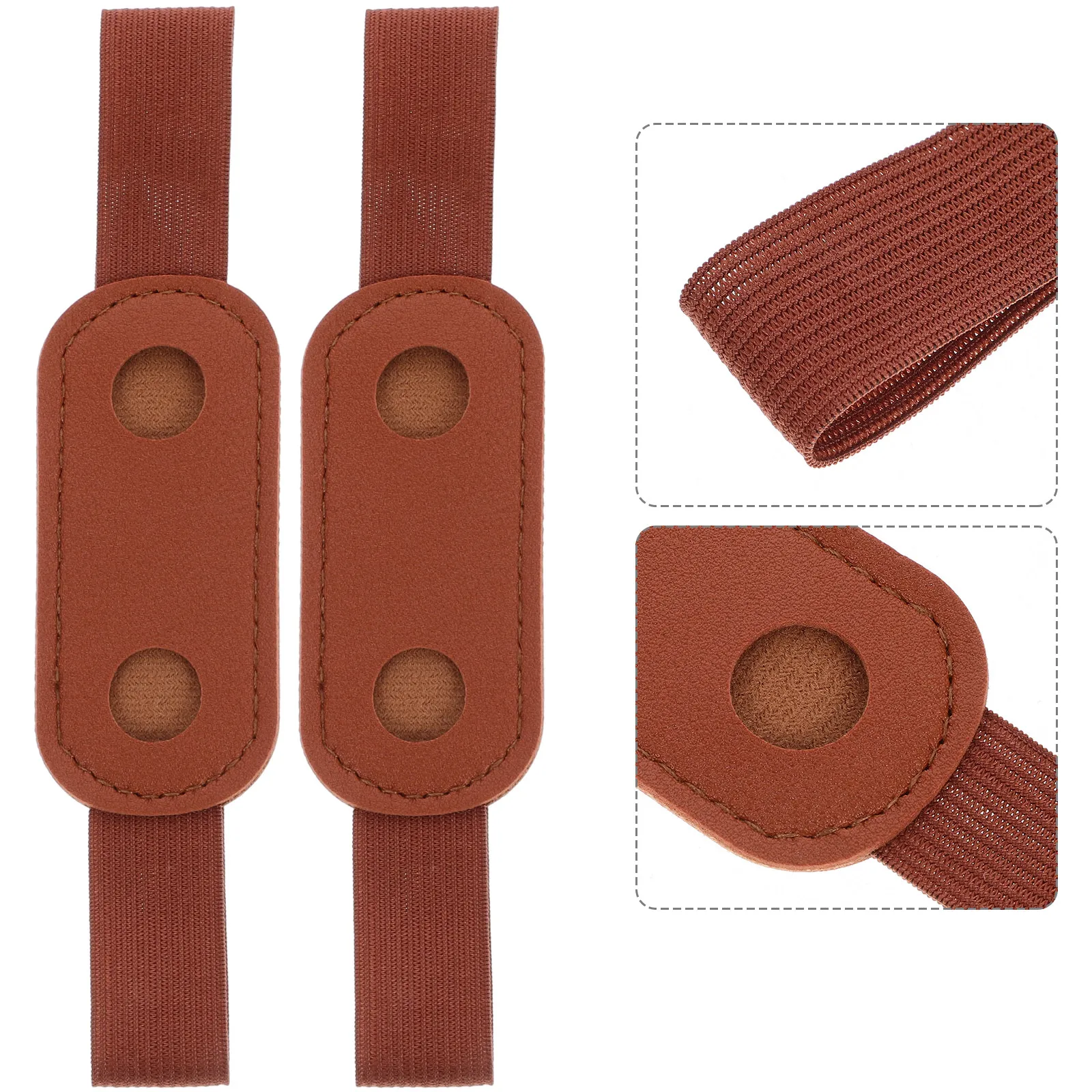 

6Pcs Pen Holder Elastic Band Sleeve PU Pen Pouch Notebook Journal Storage Bag Suitable Business Classes Meetings