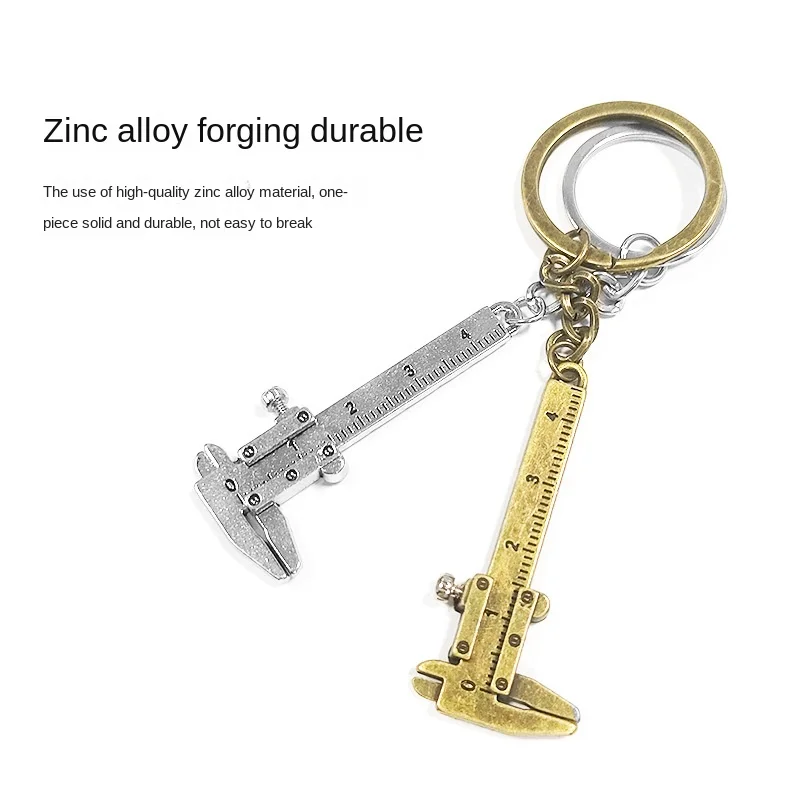 1 neuer modischer Mini-Messschieber für Autoschlüssel, tragbar, 0–40 mm, Schlüsselanhänger-Messwerkzeug, Auto-Schlüsselanhänger, Ring-Messschieber – Detail 3