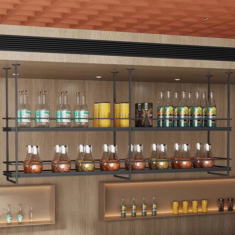 

Standing Metal Bar Cabinet Wine Rack Modern Antique Display Kitchen Bar Cabinet Wine Rack Shop Storage Vinoteca Home Furniture