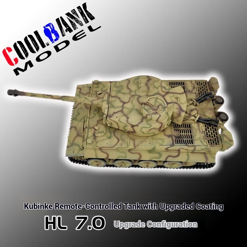 2025 Kubing Kehenglong Deutscher Tiger I Camouflage Tiger Schwerer ferngesteuerter Panzer Rauchemission Soundeffekt Simulationsmodell