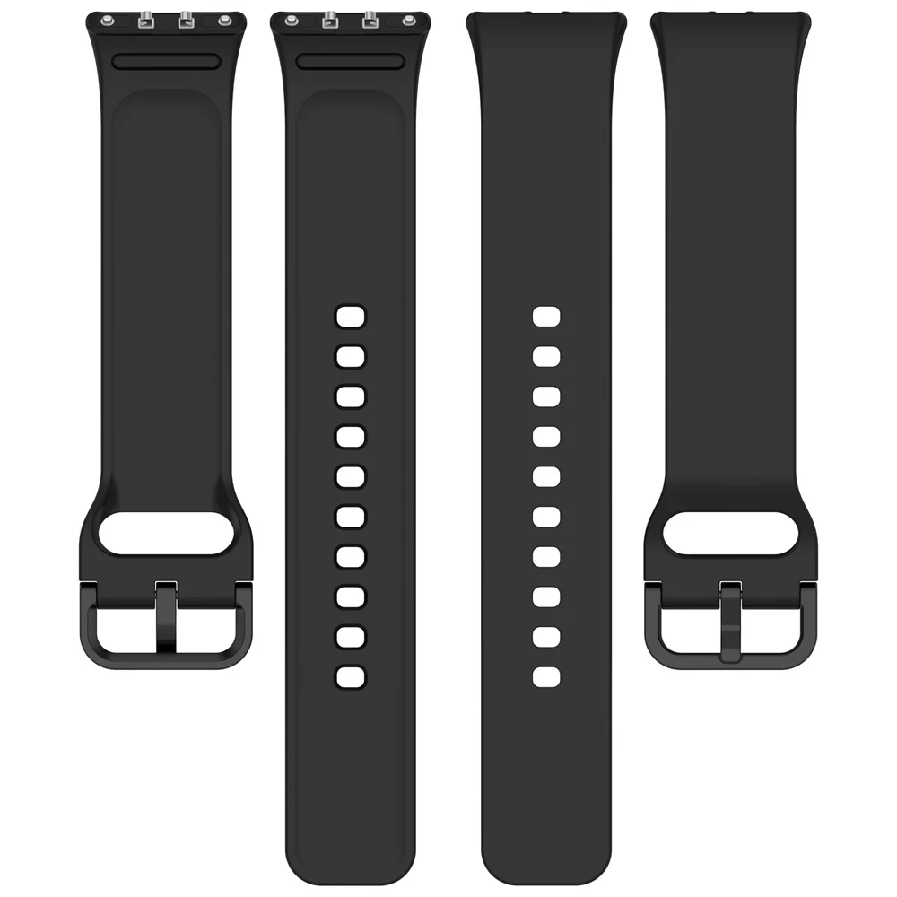 BEHUA Armband für Samsung Galaxy Fit 3 SM-R390, strapazierfähiges Silikon-Sportarmband, einfarbig, verstellbares Armband-Zubehör – Detail 4