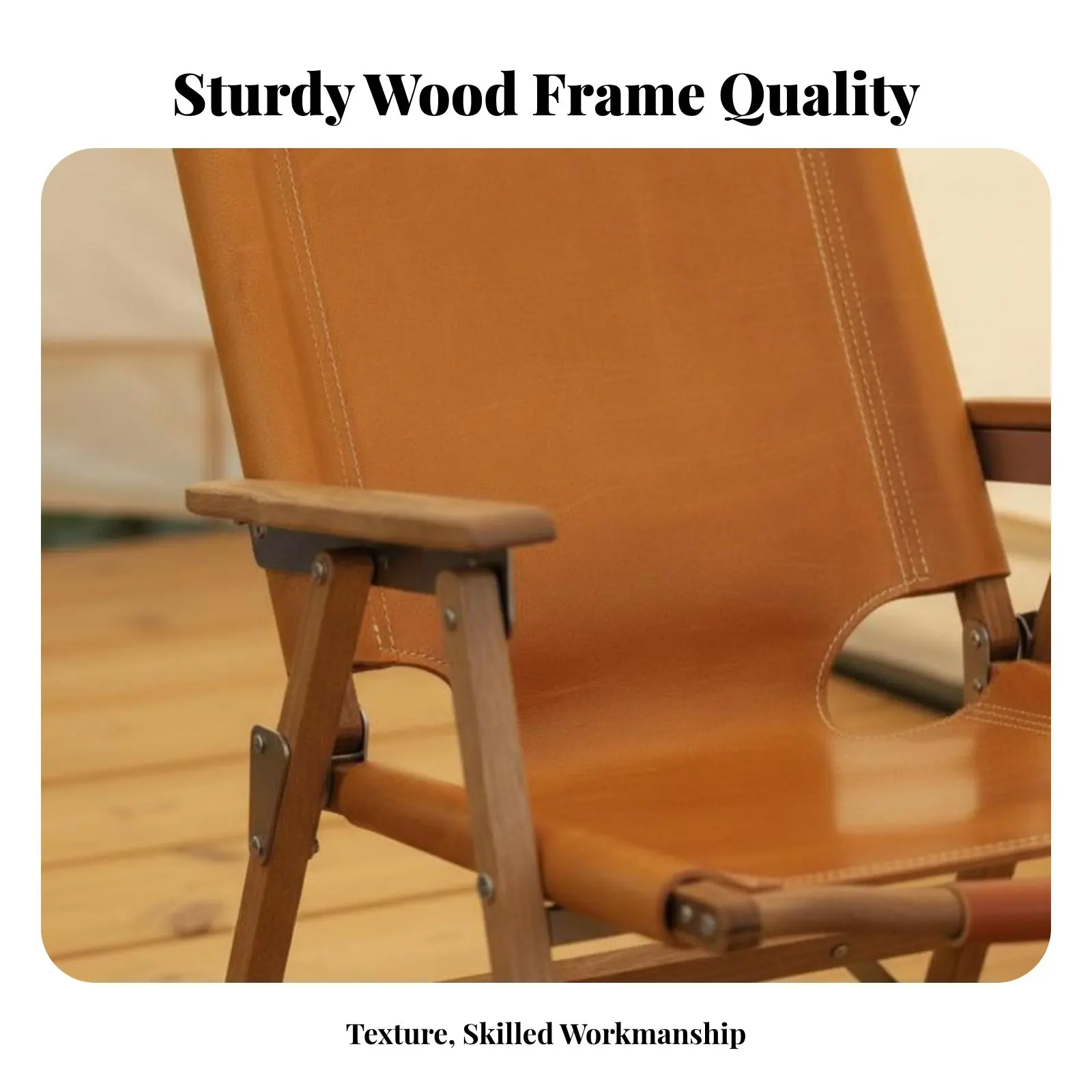 

Складное кресло для кемпинга с деревянными подлокотниками, портативное, легкое, для кемперов, взрослых, для кемпинга и активного отдыха