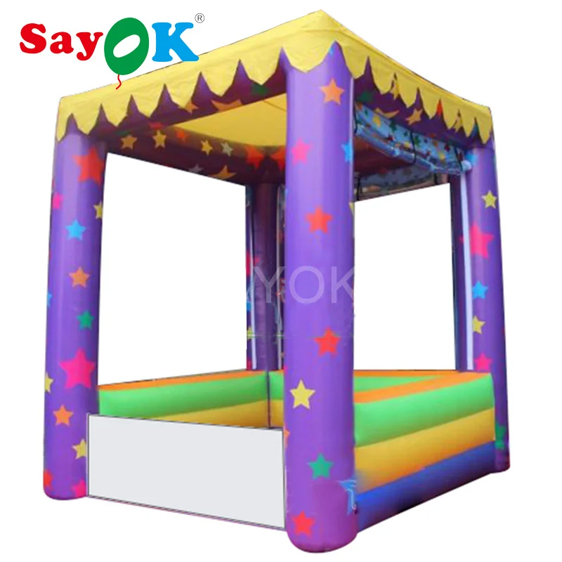 

SAYOK 3x3m Customized Inflatable Bar Counter Inflatable Kiosk Bar Rental Photo Booth for Promotion Advertising Carnival Party