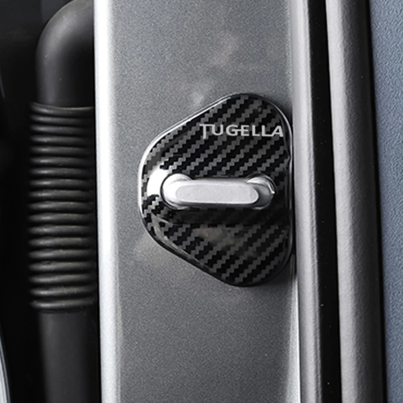 For Geely Tugella 2022 2023 Accessories Auto Car Door Lock Protect Cover Emblems Case Stainless Steel Decoration