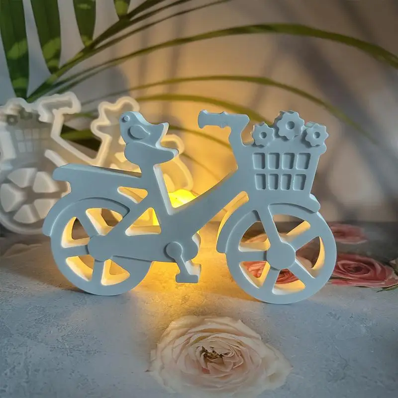 1pcs Bicycle Bike Shape Silicone Mold Sugarcraft Chocolate Cupcake Baking Mold Fondant Cake Decorating Tools accessories