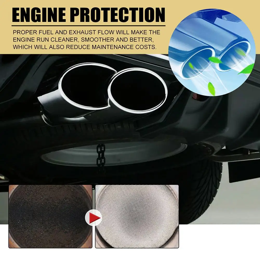 Car Engine Converter Cleaner Deep Cleaning Vehicle Catalytic Converter Cleaner Carbon Deposit Remove Automobile Cleaning Agent