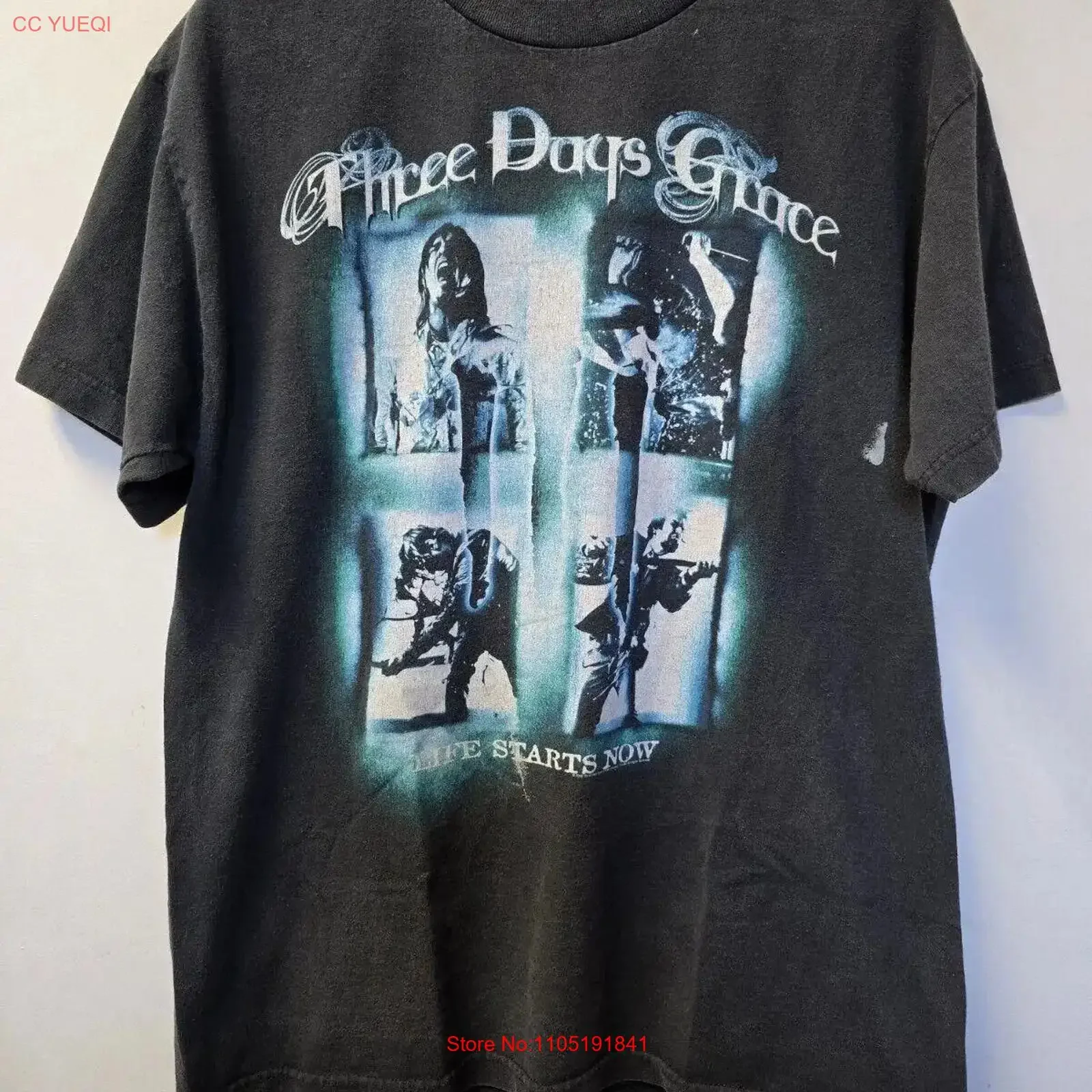 

2010 Three Days Grace Tour T Shirt L Life Starts Now vintage Washed graphic Top For Everyday Wear Stretched fashion streetwear
