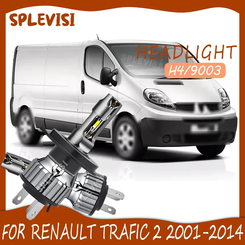 

Stable Lighting on Rough Roads waterproof LED Headlight For RENAULT TRAFIC 2 2001 2002 2003 2004 2005 2006 2007 2008 2009-2014