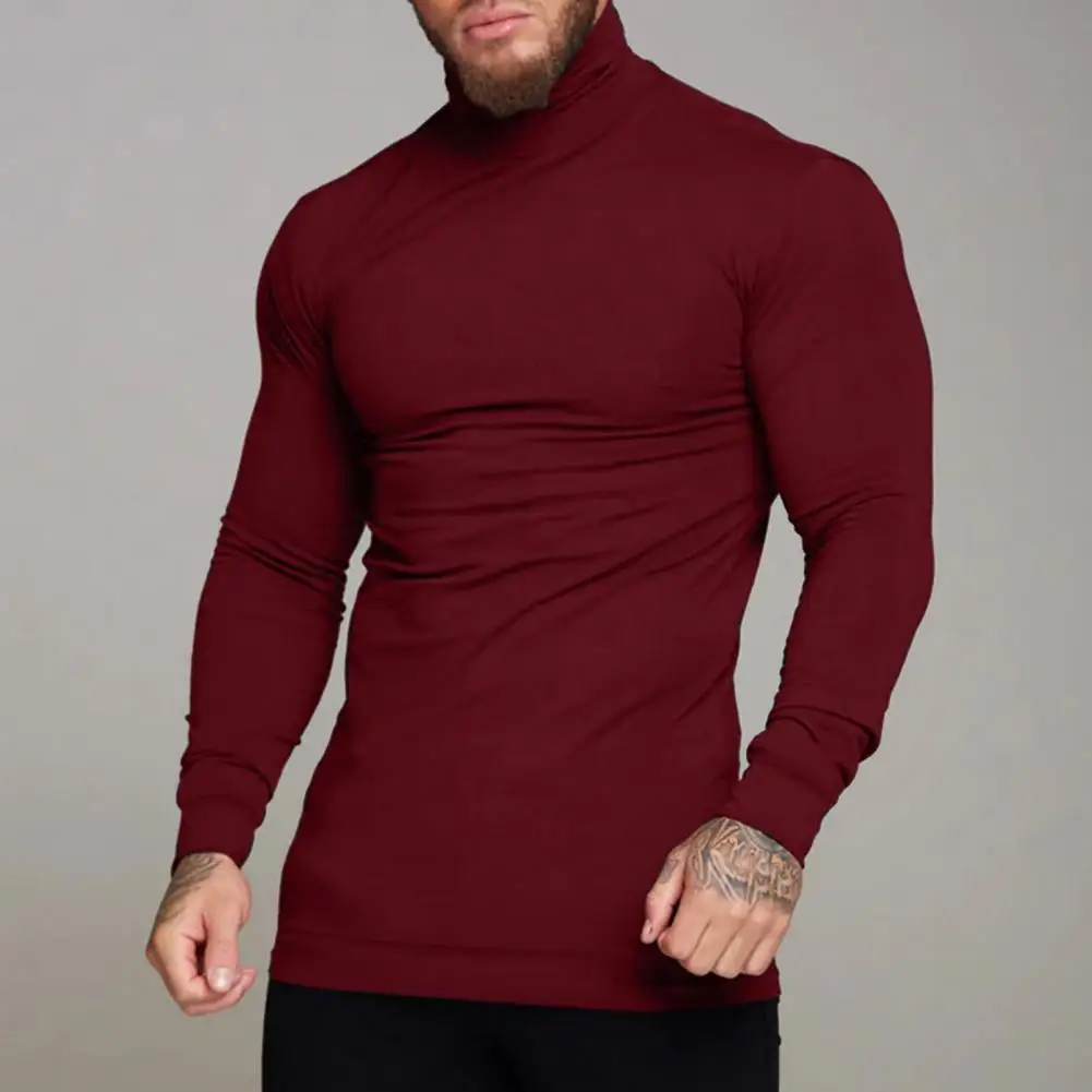 Heren Slim Fit Trui Voor Heren Dik Gebreide Heren Winter Trui Hoge Kraag Lange Mouw Slim Fit Gezellig Stijlvol Voor Herfst