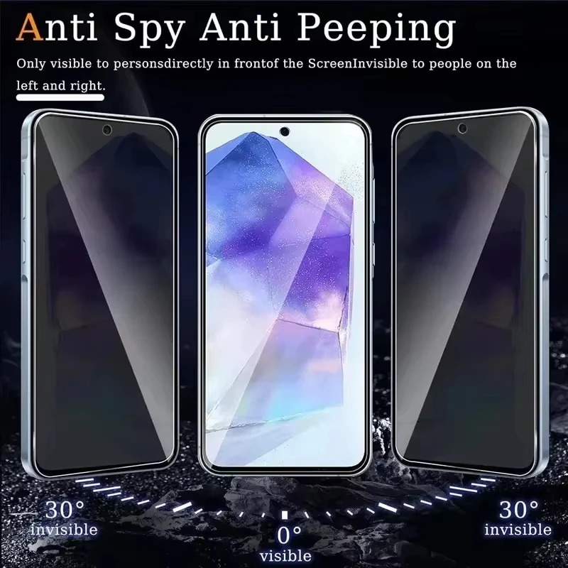4Pcs Privacy Screen Protector For Samsung S26 Ultra S24 FE S25 A56 5g A16 A17 A07 A57 A37 A55 A54 A36 A26 Anti-Spy Glass Film