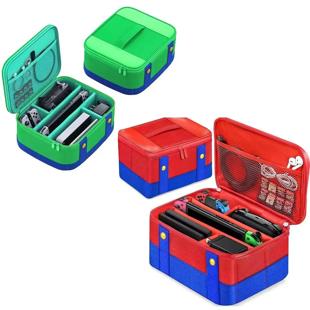New Large Capacity Carrying Protective Case Portable Nylon Storage Bag Shockproof Game Accessories for Nintendo Switch OLED