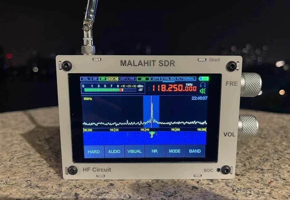 With Expansion Board 1.10D 50KHz-2GHZ Malahite SDR Radio Malahiteam DSP SDR Receiver AM/SSB/NFM/WFM+Speaker + Battery