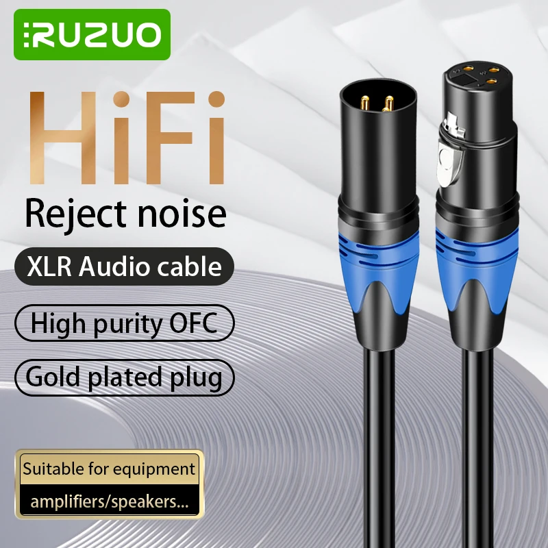 Xlr Cable Male to Female High Quailty 3Pin Audio Lines To Interconnection withMicrophone Multimedia sound Amp