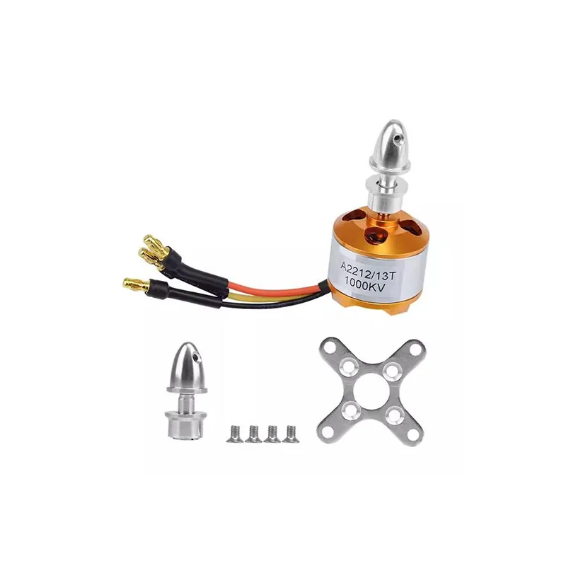 XXD A2212/13T 1000KV Four axis Brushless Motor 13T Soldered Banana Plug A2212/13T