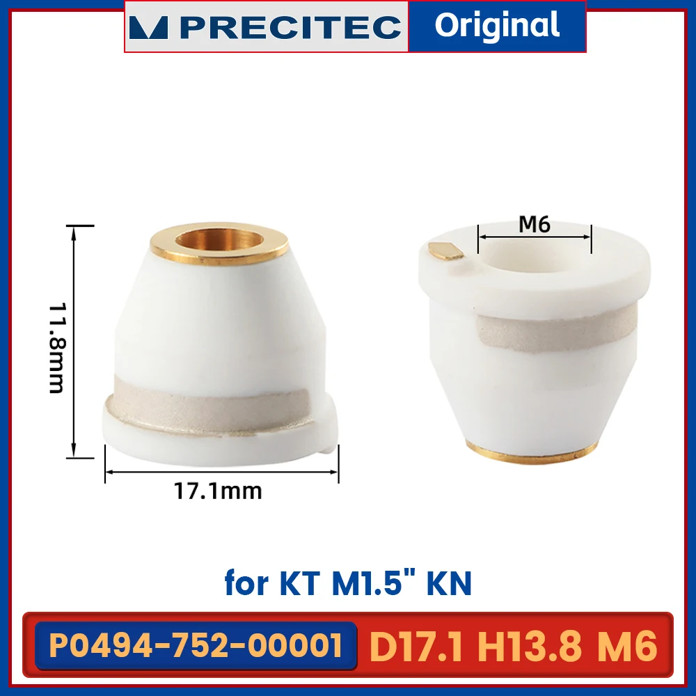 الأصلي Precitec الليزر السيراميك D28 M11 D31 M11 D17.1 M6 حامل فوهات الليزر ل Precitec Procutter Lightcutter قطع الرأس #3