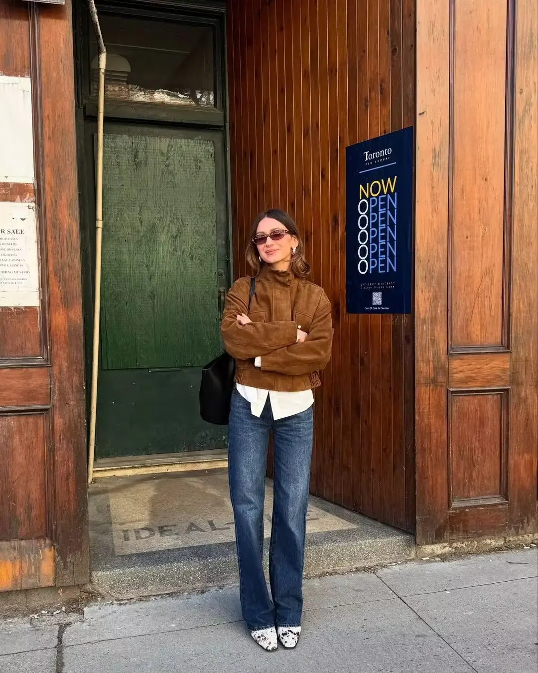 

Women Suede Short Jacket Stand-Up Lapel Long-Sleeved Color Solid Zipper Coat British Style Neutral Minimalist Casual Outerwear