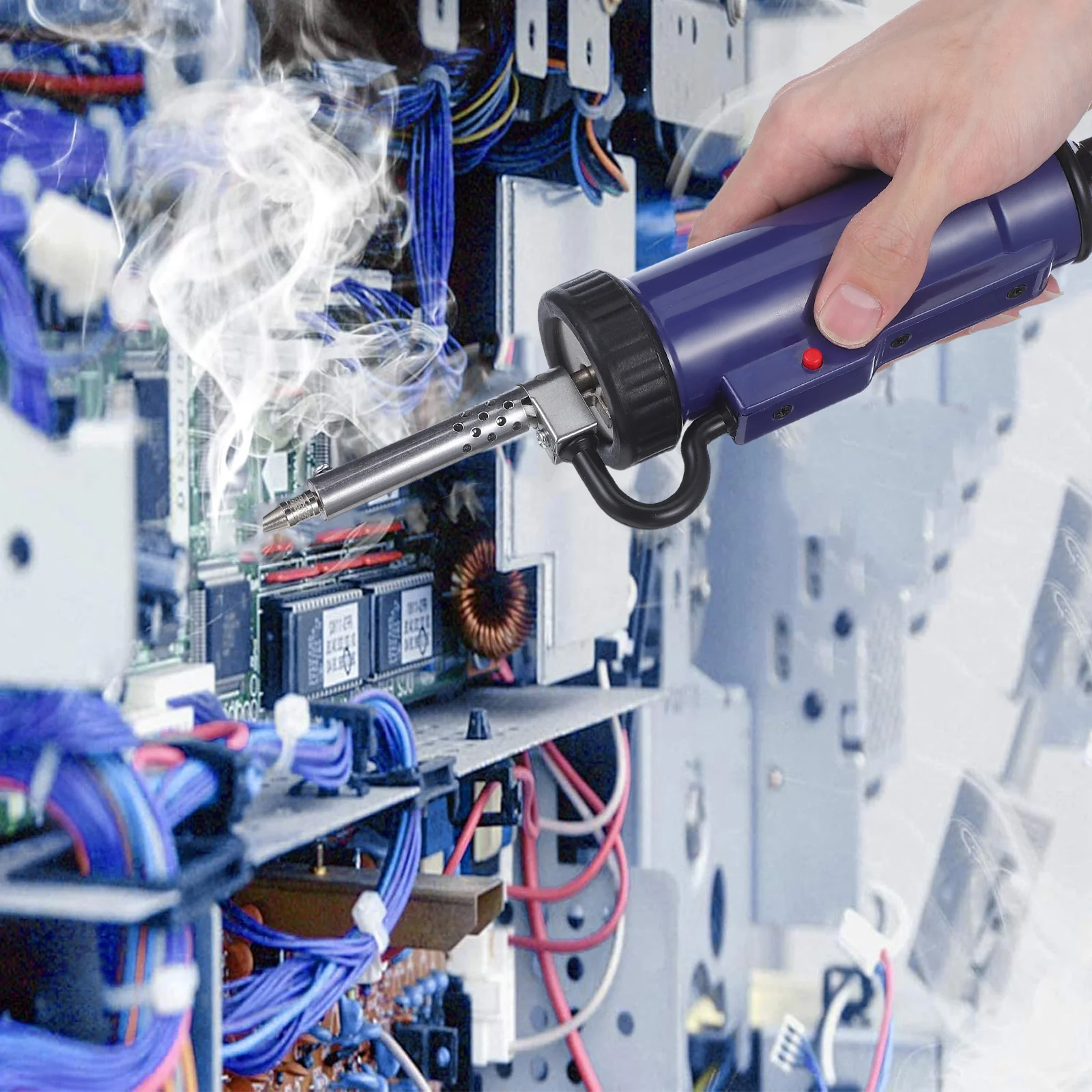 

3pcs Electric Desoldering Pump Powerful Suction Rapid Heating Replaceable Nozzles Portable Solder Remover Tool Tin Removal Eu