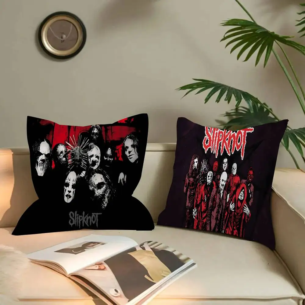 Fts Slipknots Heavy Metal Band Cushion Cover Pillowcase Upholstery Sofa Throw Pillow Home Decor Pillowcas
