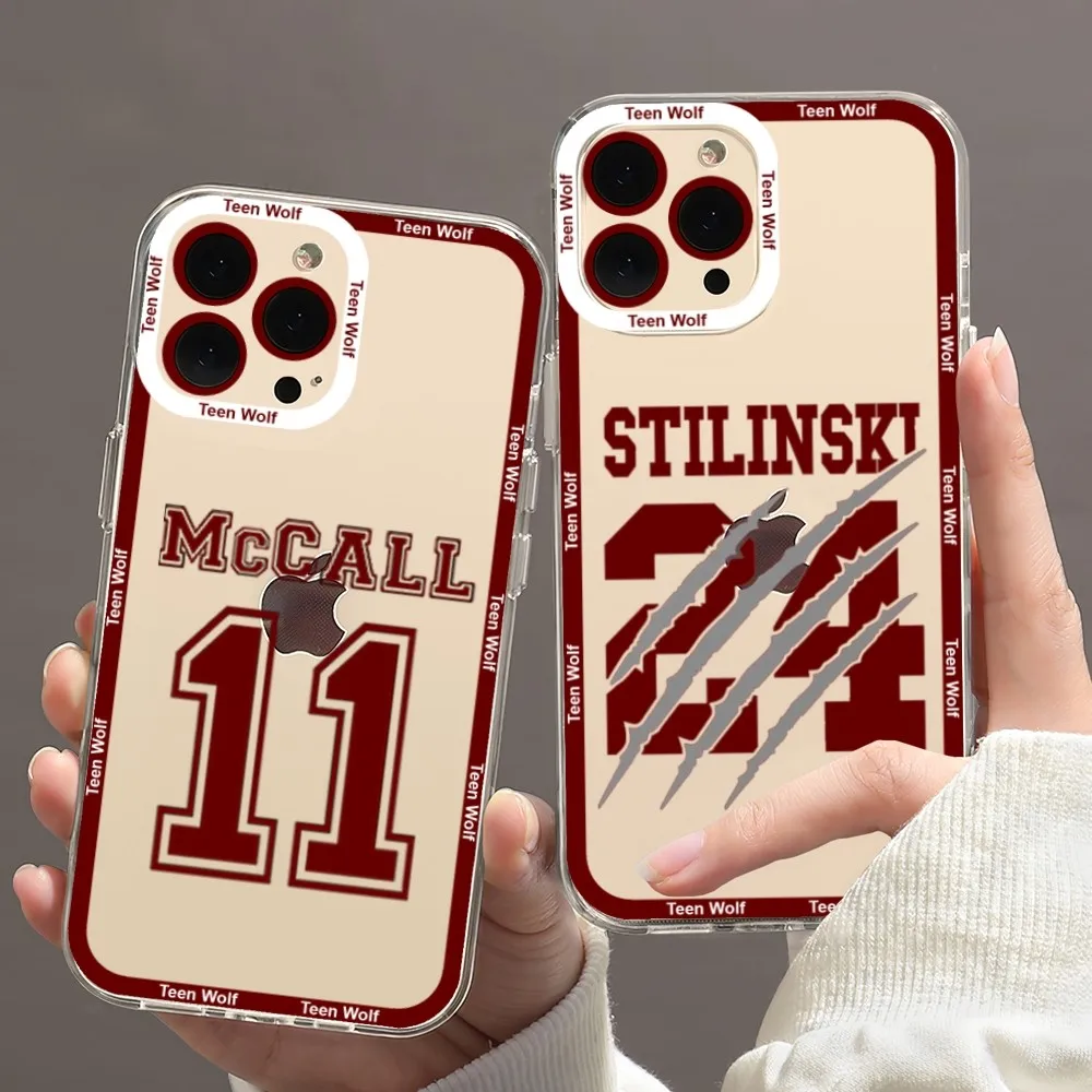 Teen Wolf TV Phone Case For iPhone 11 12 Mini 13 14 Pro Max Transparent Shell