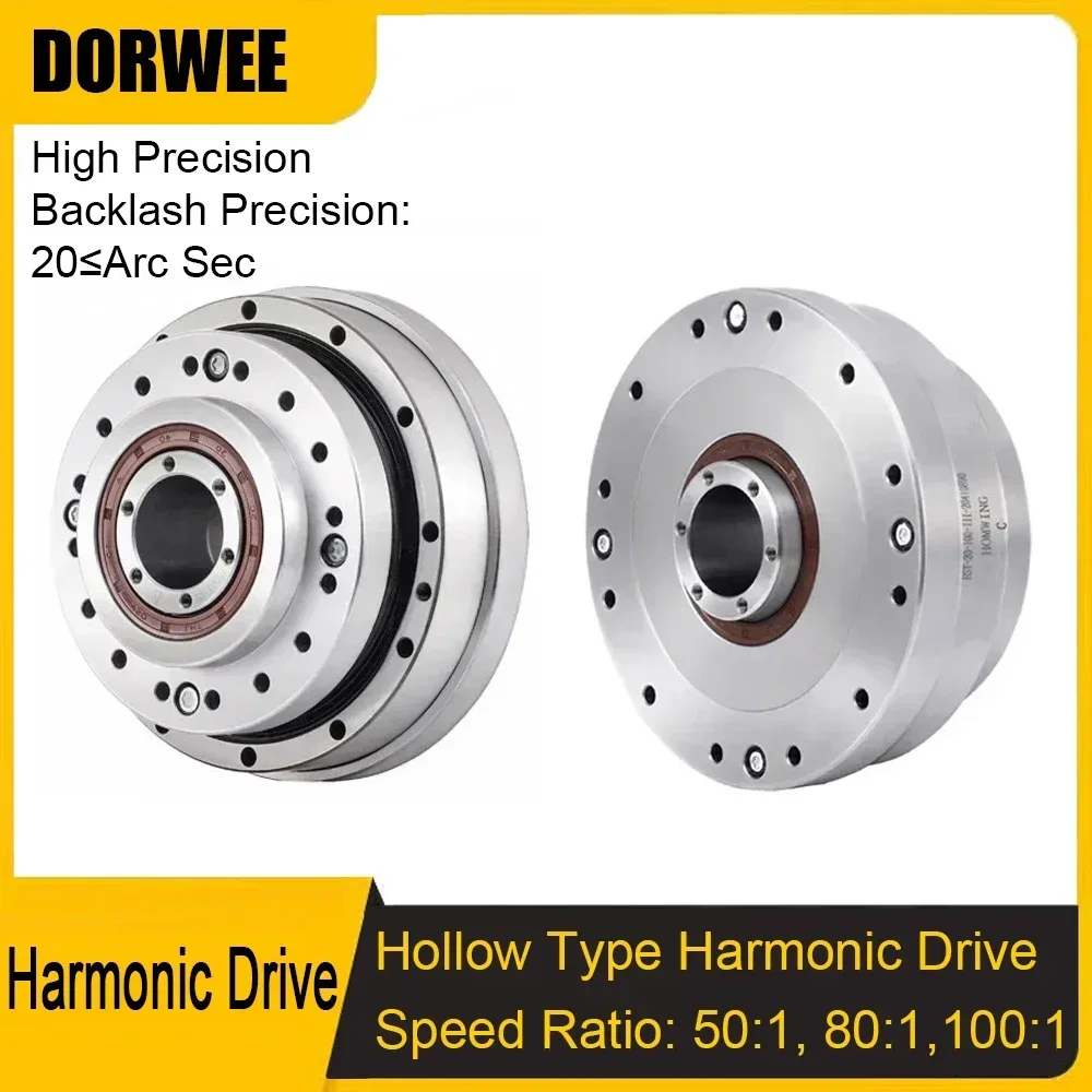 

Hollow Harmonic Drive Harmonic Reducer Gear For Stepper Servo Motor High Precision Harmonic Gearbox for Mechanical Arm Joints