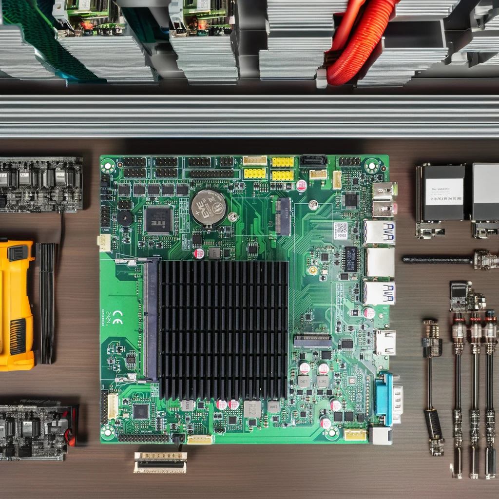 Industrial Fanless Mainboard  DDR4 Single Channel 4USB3.0 6USB2.0 6COM LPT New Unopened   J6412 SATA Hard