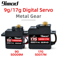 9imod Servo 9g 17g Digital Servo Motor High Speed Steering RC Servo Metal Gear Servo for 1/16 1/18 1/24 RC Car Boat Helicopter