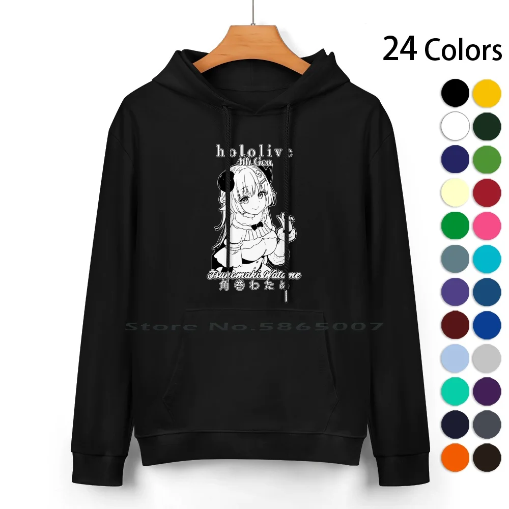 Tsunomaki Watame 4th Gen Hololive Pure Cotton Hoodie Sweater 24 Colors Tsunomaki Watame Hololive Watame 100% Cotton Hooded