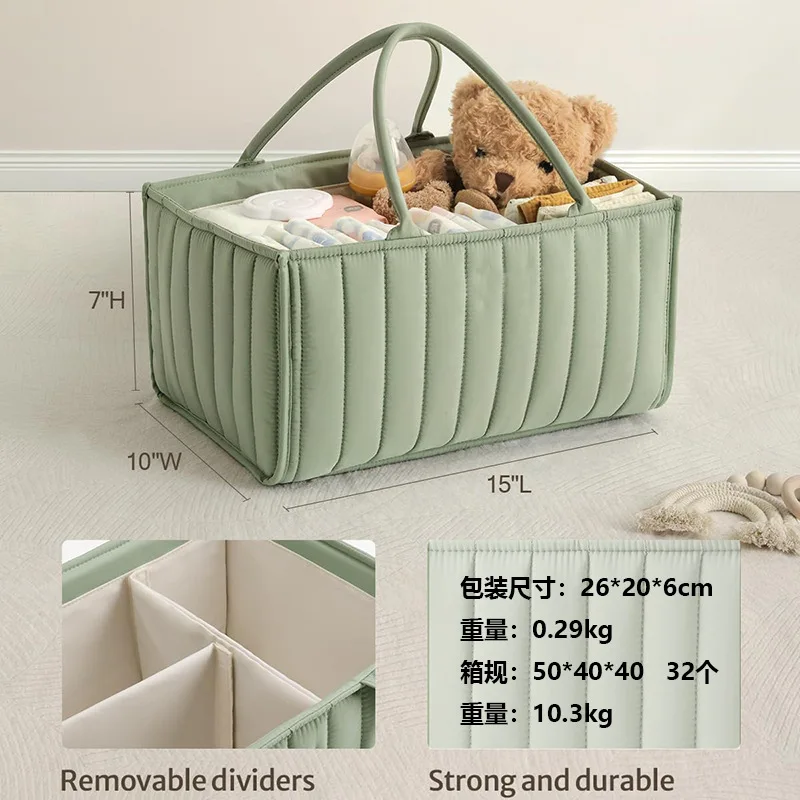 PANGDUBE Baby Diaper Organizer Bag Folding Portable Diaper Stackers & Caddies High Capacity Storage Bag for Baby Things