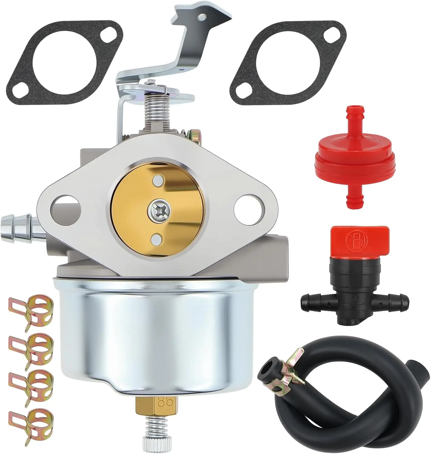 632424 Carburetor Compatible with Tecumseh 632424 HH100 HH120 Engine carbruetor with Gasket & Fuel Filter