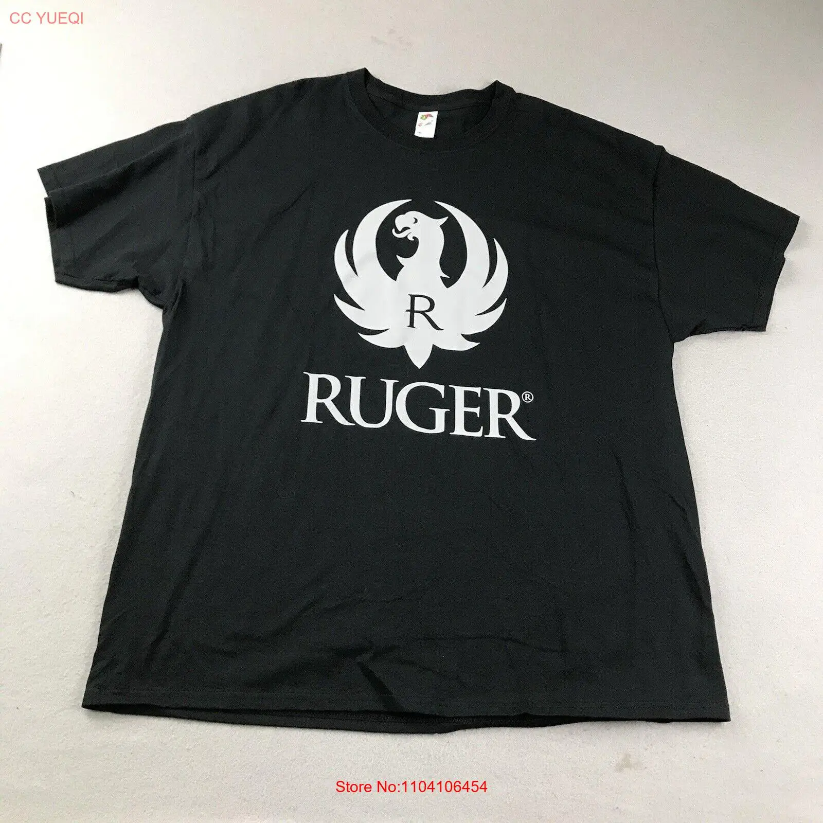 Ruger Shirt Mens 2XL Black Short Sleeves Tee