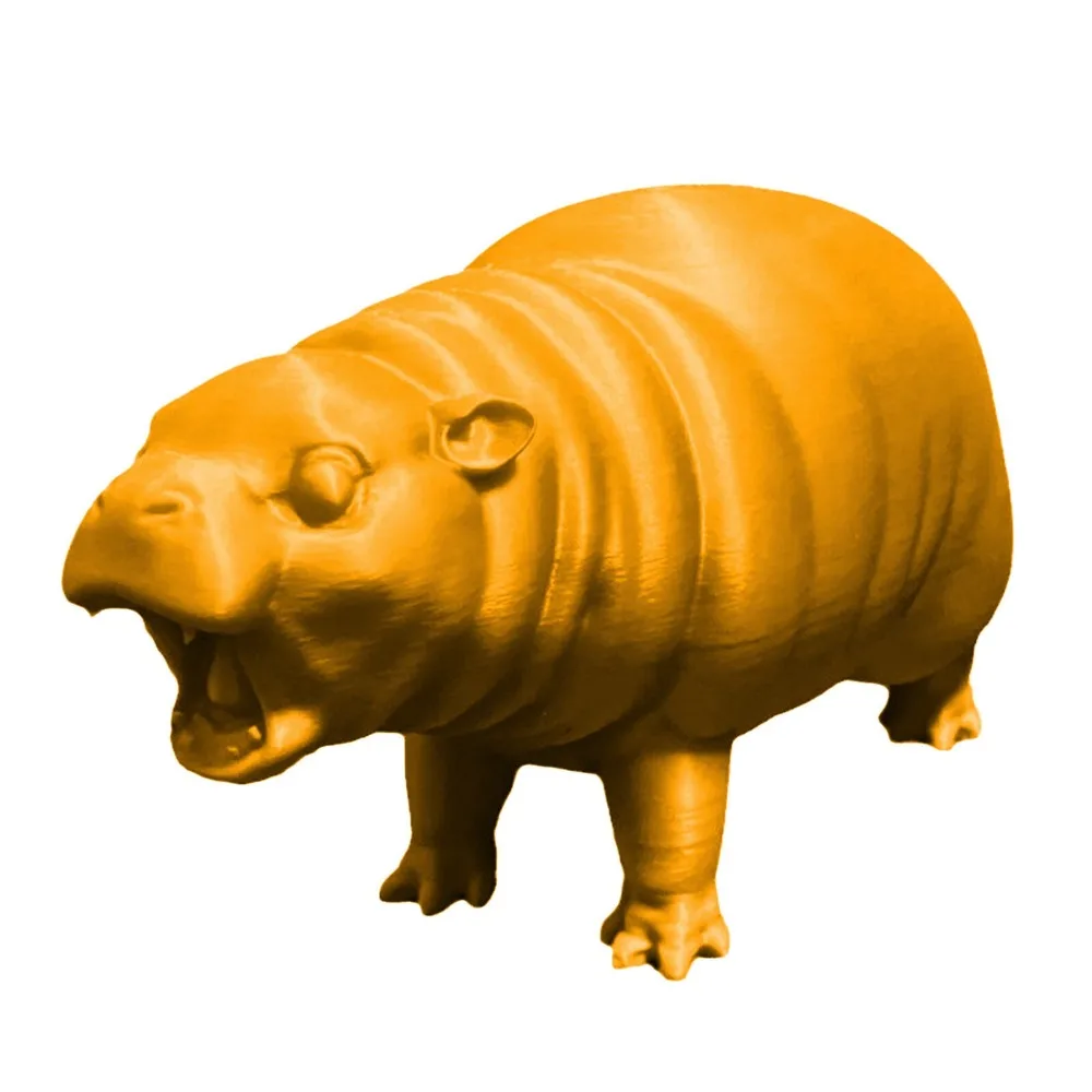 Cartoon Bouncy Pork Hippo Resin Figurine Pygmy Tabletop Hippopotamus Ornaments Kawaii Moo Deng Toy Resin Statue for Christmas