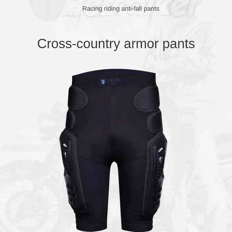 Motorcycle and Cross-country Armor Pants, Riding and Racing Anti-fall Pants Hip Protection Anti-fall and Anti-impact Short Style