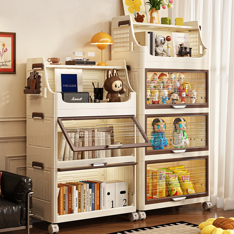 

Folding storage cabinet Household children's wardrobe Clothes sorting Storage Toys Snacks Shelves