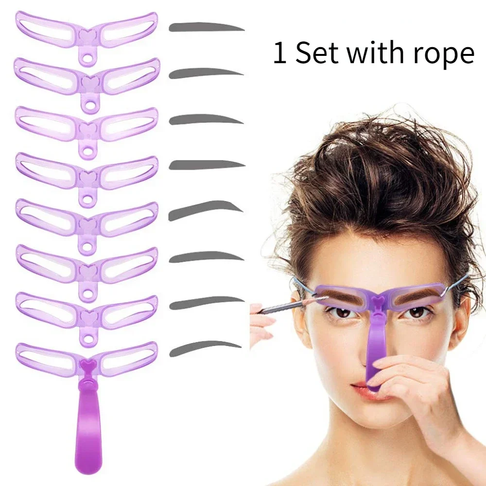 3 estilos, moldeador de cejas reutilizable, plantilla de sello para cejas, juego de formas de cejas, plantilla para cejas, herramientas de maquillaje para mujeres, accesorios