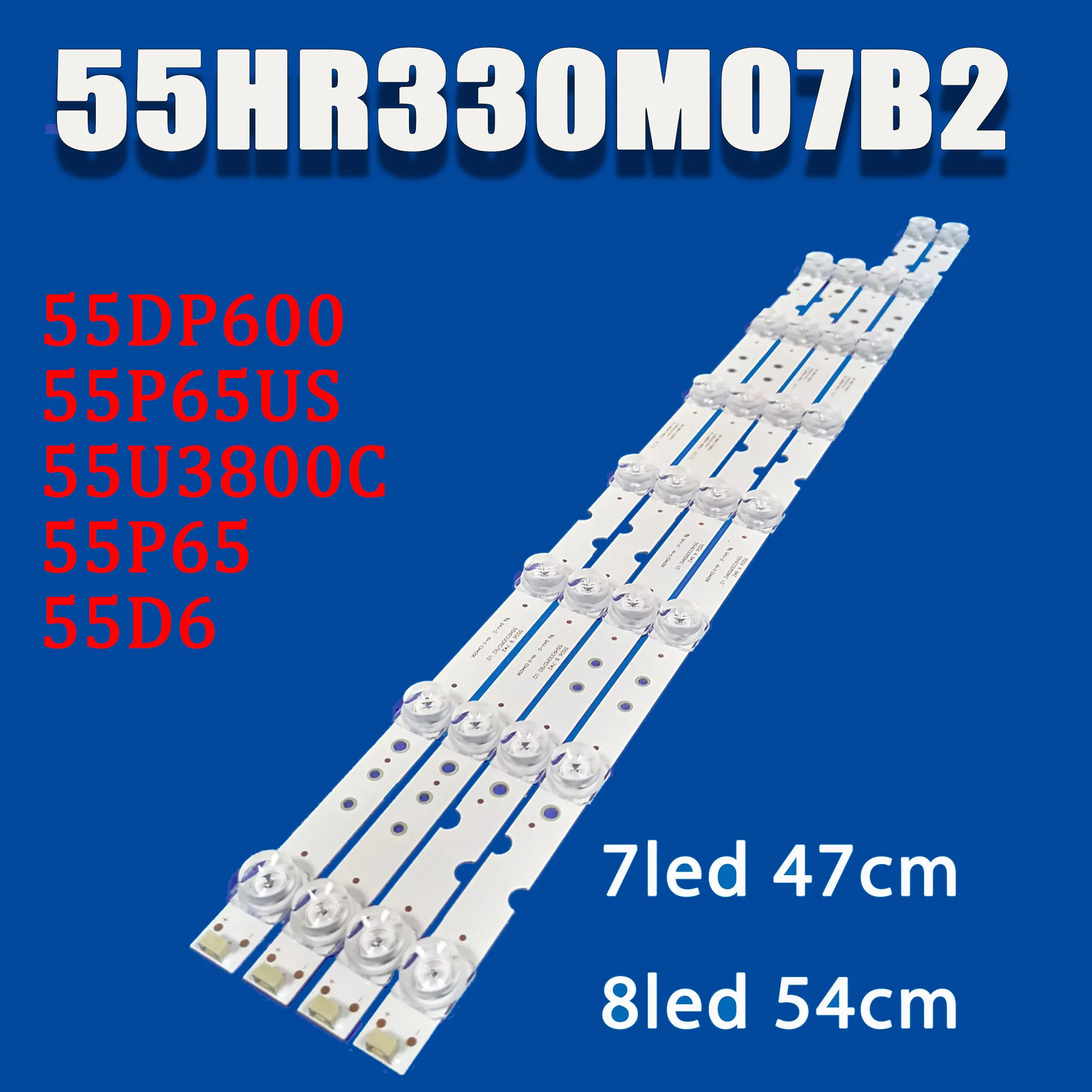 Retroiluminación LED para tira 55a421 55a423 55p65us 55p65 55U3800C 55D6 55F6 55L2 55HR330M07B2