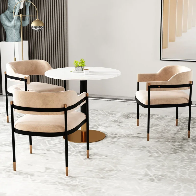 ~Conference Negotiation Table and Chair Creative round Table Reception Simple Modern Small Apartment Dining Table and Chair