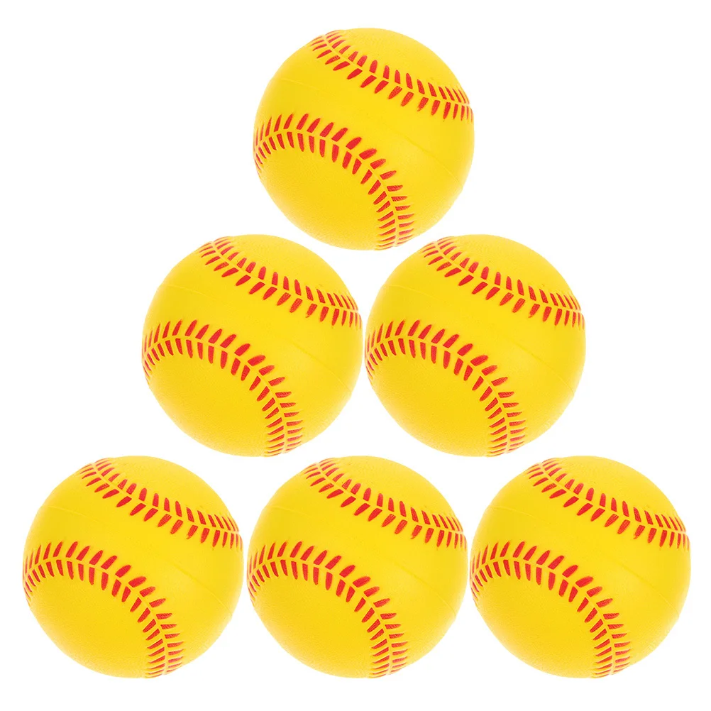 6 قطع من إسفنجة البولي يوريثان للتدريب على البيسبول للاستخدام الداخلي والخارجي، كرة كذاب، أداة تدريب رياضية، كرة لعب #3