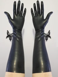 Gants en latex moulés pour femmes, mitaines courtes à doigts minces, sans couture, fétiche à cinq doigts, version 3D ou JO longs, neufs