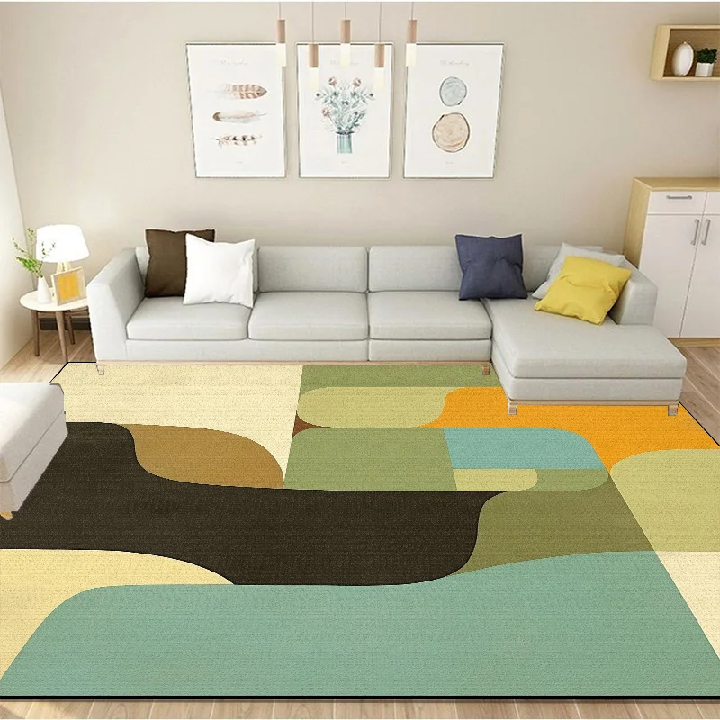 Modern Simplicity Carpets Living Room Coffee Tables Rugs Bedroom Abstract Large Area Plush Rugs Kids Play Crawling Mat Non-slip
